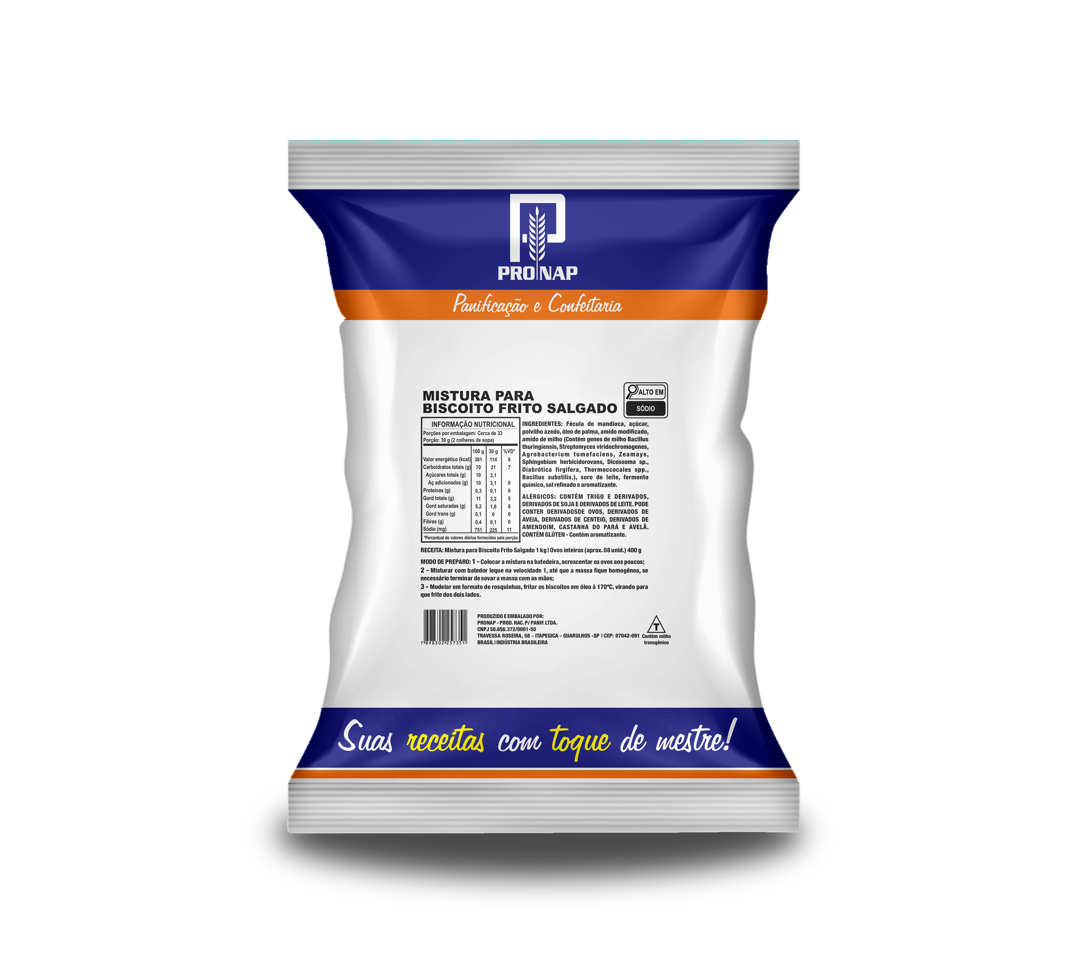 BISCOITO FRITO SALGADO